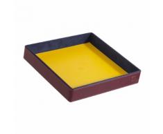 DUDU Svuotatasche in Pelle Colorato di Design da Ingresso Porta Oggetti con Scatola Regalo Burgundy