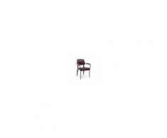 Arredinitaly Outlet Sedia C-br Nelly Bordeaux Vintage