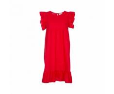 Abito Lou15 in stuoia di cotone rosso UNI TU