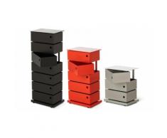 Cassettiera: Magazin 3 cassetti / Grigio metallizzato