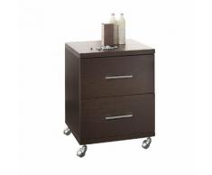 Cassettiera c/ruote BROOME wenge