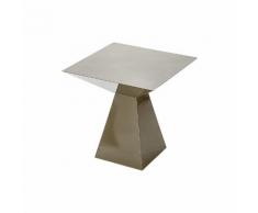 Tavolino in mdf laccato lucido, taupe