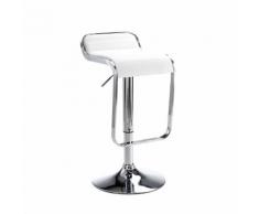Sgabello bar SNAPPY, bianco/cromo