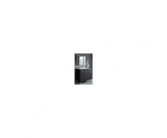 Caesaroo Mobile bagno a terra Aktivia 80 cm grigio cenere con specchio Grigio cenere - Con Doppia Colonna e Lampada Led