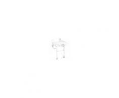 Intermed Sedile a muro per doccia AB 61 con gambe ribaltabile