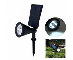 Faretto LED a picchetto illuminazione esterno IP65 a Energia Solare