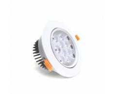 Faretto LED 12W da incasso diametro 138 mm orientabile driver incluso Fi34-12W