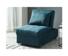 Poltrona letto in tessuto Verde acqua - LESNA
