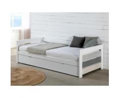 Letto divano con letto estraibile 2x90x190 cm in MDF Bianco - CELIANE