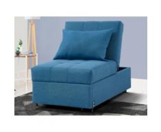 Poltrona letto in tessuto Blu - LESNA