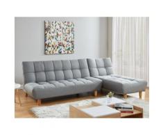 Divano letto modulare in tessuto Grigio - ESTEBAN