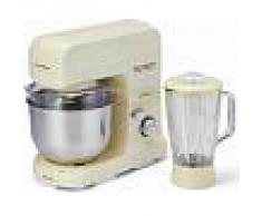 Ariete 1596/11 Impastatrice Capacità Ciotola 4,2 Litri 10 Velocità Robot Da Cucina Potenza 1500 Watt + Bicchiere Frullatore Capacità 1,5 Litri Colore Panna - 1596/11 Pastamatic Gourmet 1950 Edition