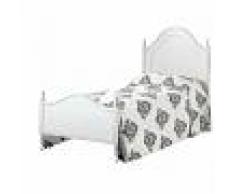 Classico Italiano ARREDinITALY: Letto Singolo Morghella Bianco Opaco