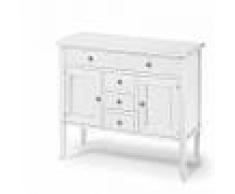 Classico Italiano ARREDinITALY: Credenza Avola In Massello Laccato Bianco Lucido