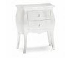 Classico Italiano ARREDinITALY: Comodino Vanity Bianco Opaco