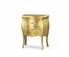 Classico Italiano ARREDinITALY: Comodino Art. 1252 Finitura Foglia Oro