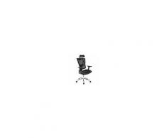 Hjh Poltrona ergonomica NETTUNO, 100% regolabile, completa di tutti gli optional, sostegno lombare, in nero