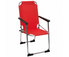 Camp Gear Sedia da Campeggio Pieghevole per Bambini Rossa Alluminio