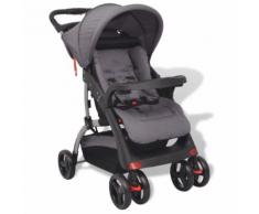 vidaXL Passeggino Grigio 102 x 52 100 cm