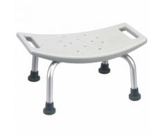 Parcura Sgabello da Bagno Bianco 120 kg 23 cm 84809