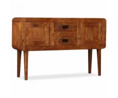 vidaXL Credenza in Legno Massello con Finitura Sheesham 120x30x75 cm