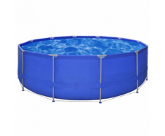 vidaXL Piscina Rotonda Struttura acciaio 457 x 122 cm