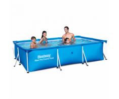 Bestway 56404 Piscina rettangolare 300 x 201 66cm con telaio acciaio