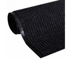 vidaXL Zerbino Nero PVC 90 x 120 cm