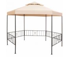 vidaXL Gazebo Padiglione Tenda da Giardino 323x265 cm