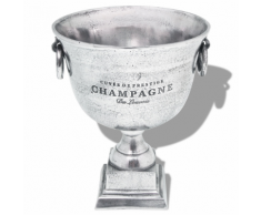 vidaXL Trofeo Coppa di Champagne Refrigeratore Alluminio Argento