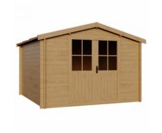 vidaXL Capanno Casetta da Giardino 28 mm 3,1x3 m in Legno Massello
