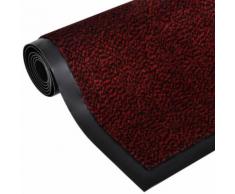 vidaXL Zerbino antiscivolo rettangolare 150 x 90 cm Rosso