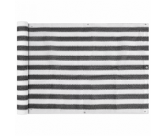 vidaXL Paravento da Balcone HDPE 75x400 cm Antracite e Bianco