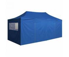 vidaXL Gazebo ad Apertura Automatica con 4 Pareti Laterali 3x6 m Blu