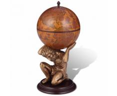 vidaXL Bar a Globo/ Portabottiglie Vino Atlas 42 x 85 cm