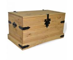 vidaXL Cassapanca in Pino Messicano Corona Range 91x49,5x47 cm