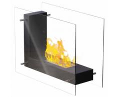 Qlima Camino ad Etanolo con Forma L 45x20,5x30 cm FFB 830