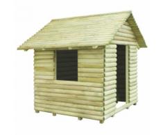 vidaXL Casetta per Bambini in Legno di Pino Impregnato 167x150x151 cm