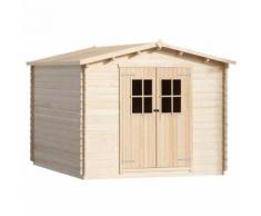 vidaXL Capanno/Casetta da Giardino 34 mm 4x3 m in Legno Massello