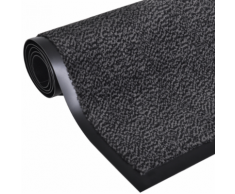 vidaXL Zerbino antiscivolo rettangolare 90 x 60 cm Antracite
