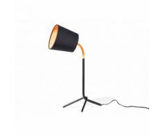 Beliani Lampada da tavolo nera moderna - comodino MOOKI
