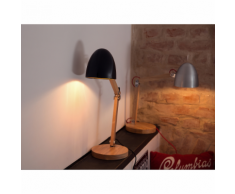 Beliani Lampada da tavolo - e comodino illuminazione nera VELEKA