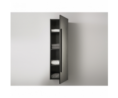 Beliani Armadietto da bagno - Laterale Verticale Nero MATARO