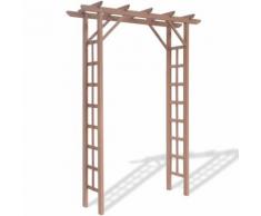 vidaXL Arco per Rose Piatto in WPC 150x50x195 cm Marrone