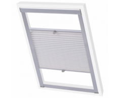 vidaXL Tenda plissettata oscurante bianca 104