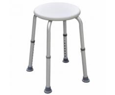 Parcura Sgabello da Bagno Regolabile Bianco 120 kg 52 cm 84801