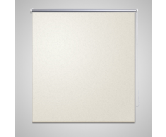 vidaXL Tenda a rullo oscurante 40 x 100 cm Bianco Sporco