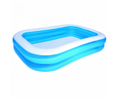 Bestway Piscina gonfiabile blu / bianco 262 x 175 51 cm 54006