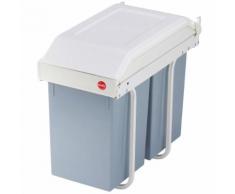 Hailo Pattumiera da Dispensa Multi-Box Duo Taglia L 2x14 Crema 3659-001