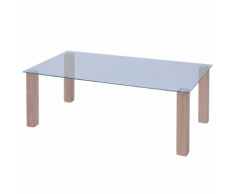 vidaXL Tavolino da Caffè in Vetro 120x60x43 cm